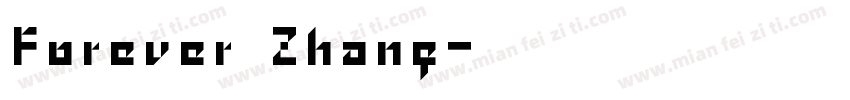 Forever Zhang字体转换
